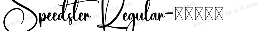 Speedster Regular字体转换